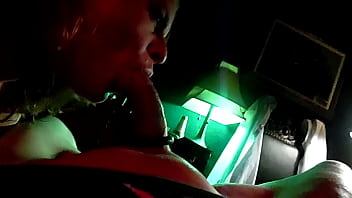 Sucking a stranger on her break