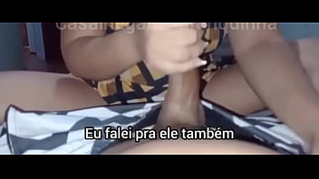 Punheta gostosa para meu corno