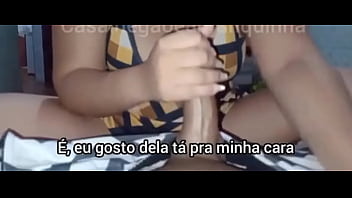 Punheta gostosa para meu corno