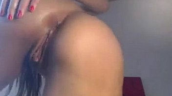 Cute nerd masturbates with a dildo