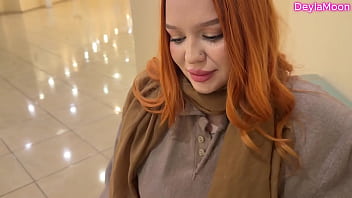 Risky sex in the toilet with a neighbor did we get caught