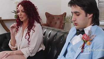 Busty redhead milf fucks heartbroken dude step daughter ex prom date