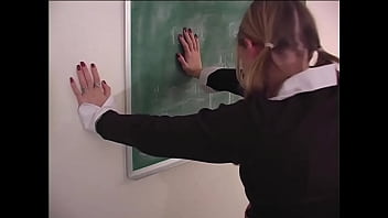 Avery student in stockings stripped & spanked in detention Avery student in stockings stripped & spanked in detention