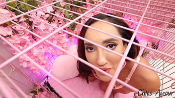 Caged up sex puppet chloe amour comes out to service nade's big dick