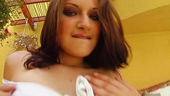 Give me pink eva rubs her sexy body and inserts a huge toy