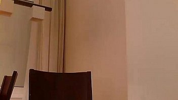 Busty brunette touches herself