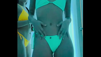 Trying on my bikinis
