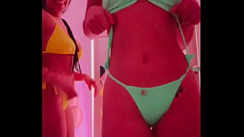 Trying on my bikinis