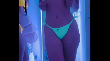 Trying on my bikinis