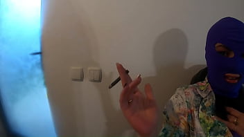 Smoking dirty talk & pussy tease in floral blazer