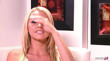 Fitness model with small ass and big tits get hard fucked before facial cumshot at porn casting