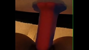 Breaking in new dildo