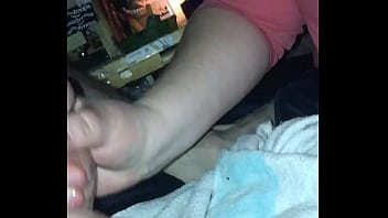 Handjob by chubby amateur