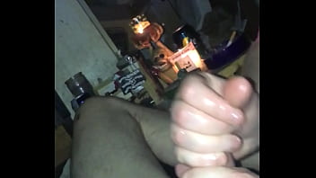 Handjob by chubby amateur