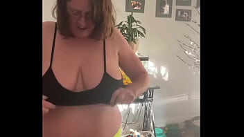 Big tit wife playing