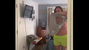 Big tit wife playing