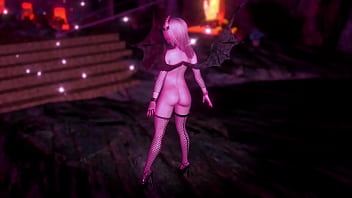 Pretty unskilled succubus persistently tempts you with her toned figure