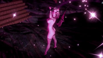 Pretty unskilled succubus persistently tempts you with her toned figure