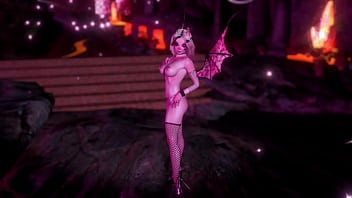 Pretty unskilled succubus persistently tempts you with her toned figure