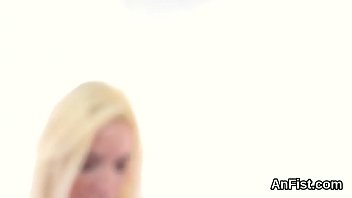 Lesbian cutie gets her smooth twat and ass hole fisted