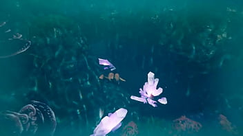 The statue's penis suddenly awakened and lara croft needs to service it hardcore hentai