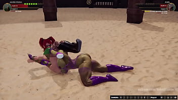 Jennifer vs araña nf3d female sex femdom combat arena