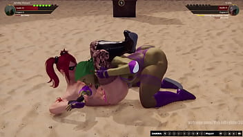 Jennifer vs araña nf3d female sex femdom combat arena