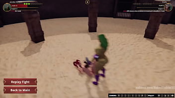 Jennifer vs araña nf3d female sex femdom combat arena