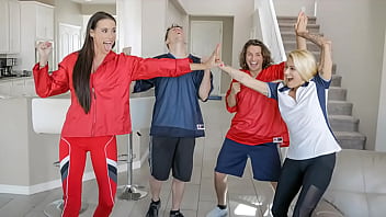 Training day turns wild with mom swap and no cum challenge