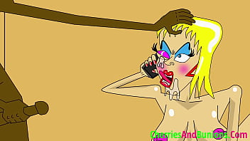 Wife talking to husband on phone while cheating