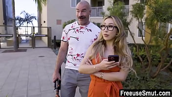 Fitness influencer used like fuck toy during interview