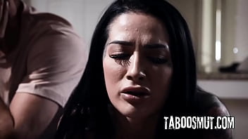 Busty ebony teen seduced by horny couple into threesome