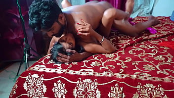 Indian hot wife enjoyed her suhagrat night with her horny husband