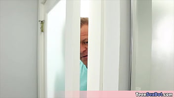 She was playing with her pussy whn i came in