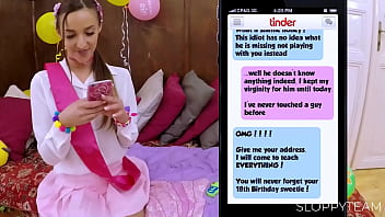 Tinder date dating app chat stranger first time cuckold cheating on boyfriend