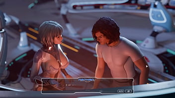 Blowjob on a spaceship by an android