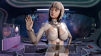 Blowjob on a spaceship by an android