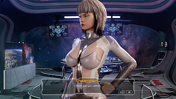 Blowjob on a spaceship by an android