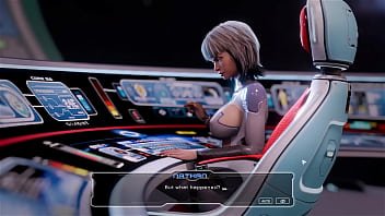 Blowjob on a spaceship by an android