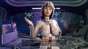 Blowjob on a spaceship by an android Blowjob on a spaceship by an android