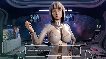 Blowjob on a spaceship by an android