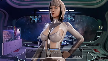 Blowjob on a spaceship by an android
