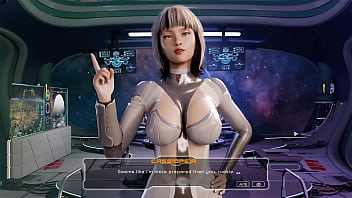 Blowjob on a spaceship by an android Blowjob on a spaceship by an android