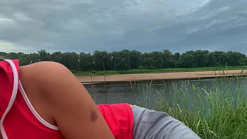 Blowjob in nature from a stepsister what could be better