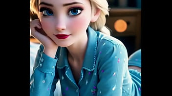 A rare glimpse of queen elsa relaxing in her pajamas simply stunning ai generated