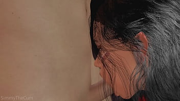 Busty latina babe sucks a cock while being fucked 3d animation