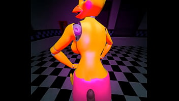 Chica grinds and rides a cock five nights at freddy's