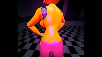 Chica grinds and rides a cock five nights at freddy's