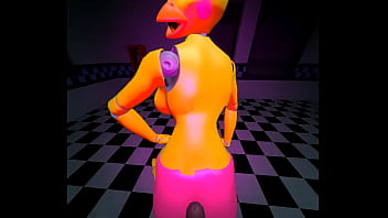 Chica grinds and rides a cock five nights at freddy's