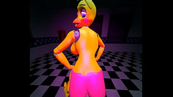 Chica grinds and rides a cock five nights at freddy's